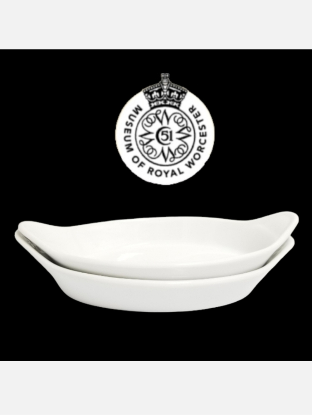 Royal Worcester Gourmet Oven China Oval Au Gratin Dishes Sz 8 Shape 42